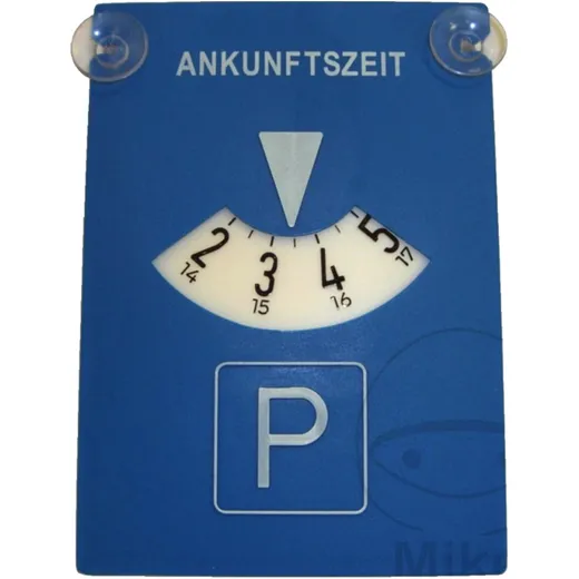 Parkscheibe mit 2 Saugnäpfen