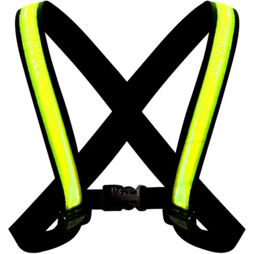 Easypix Streetglow LED Weste für Fahrräder und Motorradfahrer L/XL