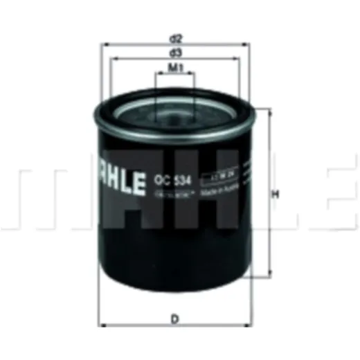 Ölfilter OC534 für: MQ 3105962 / 3120164