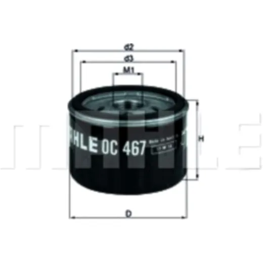 Ölfilter OC467 MQ3106713/3106720/3120175 passend für: Horex VR6