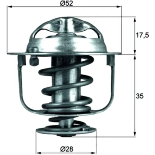 Thermostat SIMPLE Fit ID 82C mit Dichtung MQ 3270550 passend für: Honda GL