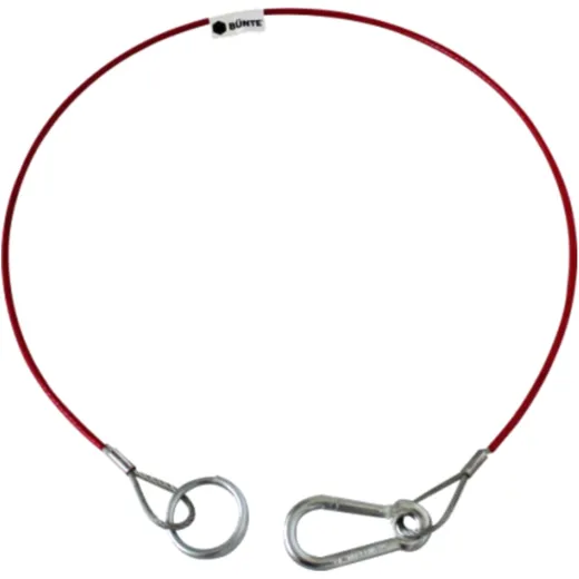Abreissseil 1370 mm mit Haken und Ring für Motorräder