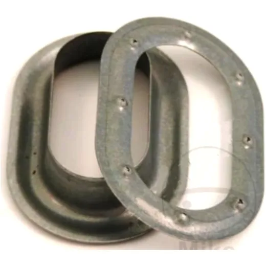Ovalöse verzinkte Anhänger für Planen 2-teilig Set 42X22 mm
