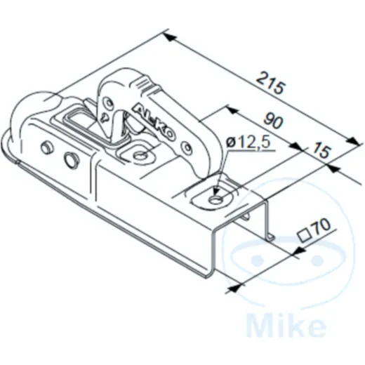 Ball Coupling for Unbraked Trailers up to 750 kg_0