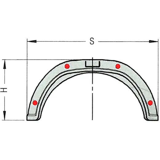 Plastic Mudguard for Trailers B220 S770 H335_0