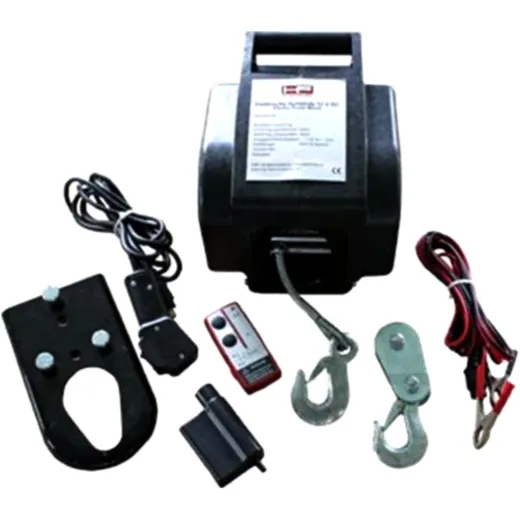 CABLE WINCH 2700KG 12V Remote Control with 5400KG Pulley