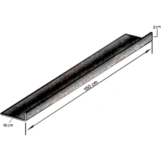 Reparaturblech L-PROFIL verzinkt 150X100X20 1.25 für: Van Wezel