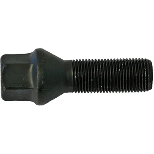Radschraube M14X1.25X40 Kegelbund 17 schwarz für Motorräder