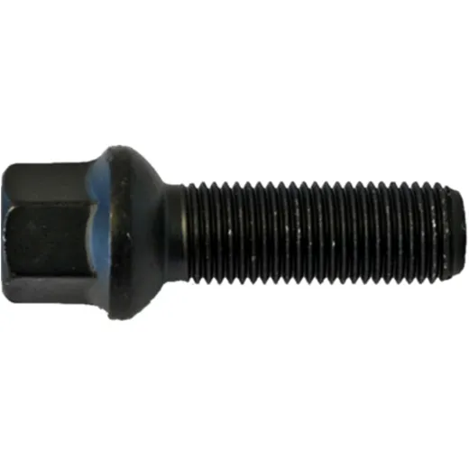 Radschraube M14x1.5x28 Kugelbund 17 schwarz für Motorräder