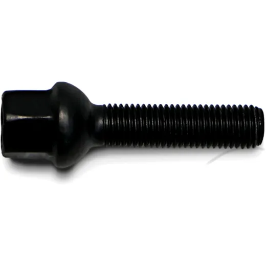 WHEEL NUT M12X1.5X40 KU17 BLACK for motorcycles