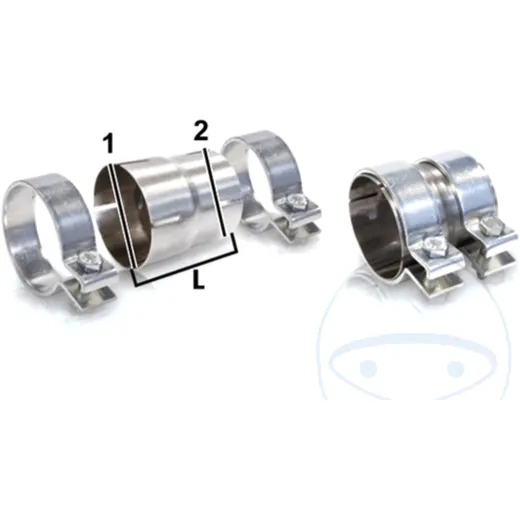 PIPE CONNECTOR 65/76MM for Motorcycles