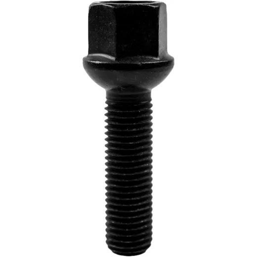 Radschraube M12x1.5x40 Kugelbund SW 17 schwarz für Leichtmetallfelgen