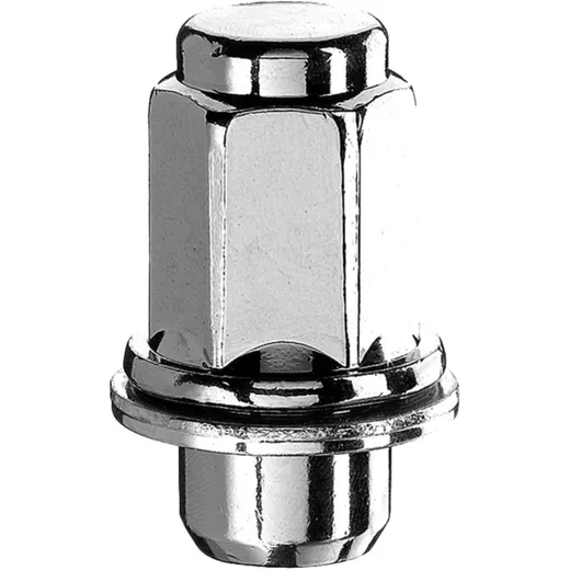Radmutter M12 x 1.5 Flachbund 21 silber für Leichtmetallfelgen