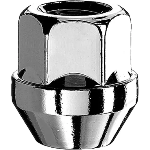 Wheel Nut M12 x 1.25 Cone Seat 17 Silver for Alloy Wheels