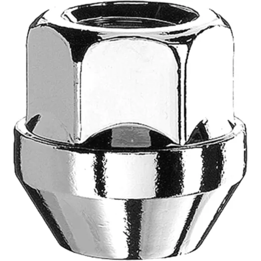 Wheel Nut M14x1.5 Cone Seat 22 Silver for Steel Rims