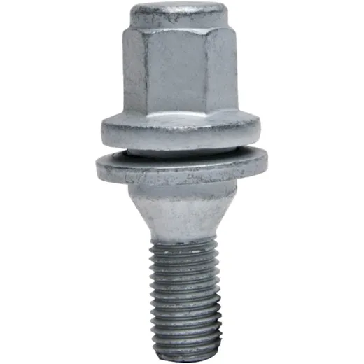 WHEEL NUT M12x1.5x35 FLAT SEAT SW 17 SILVER PKG 10 PCS