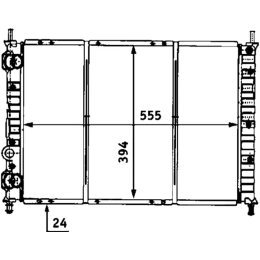 Kühler ID MQ 8563458 LAEUF aus 1124
