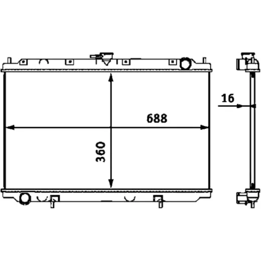 Cooler ID MQ 8578394 LAEUF for Motorcycles 1124