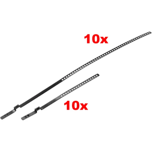 Lochbandklemmen-Set für PKW und leichte Nutzfahrzeuge 25-50 mm, 20 Stück