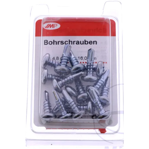 Galvanized Screws 4.8 x 16, Pack of 16