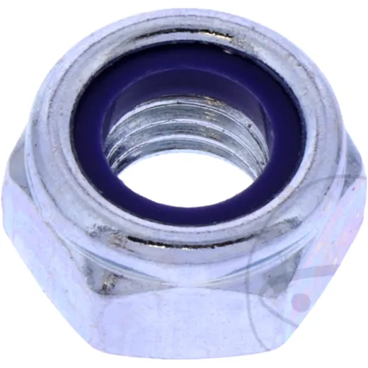 Galvanized Hex Nuts M10 DIN985, Pack of 4_0
