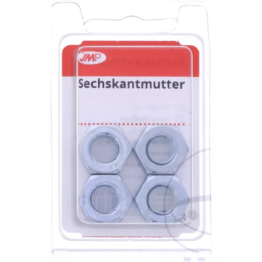 JMP Hex Nut M10 KL8, galvanized, Pack of 4