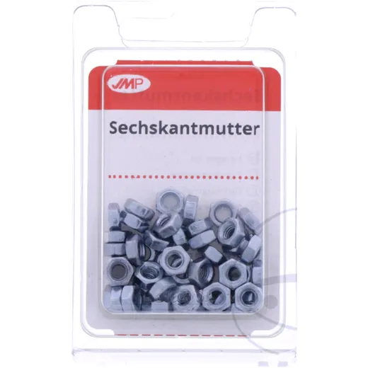 JMP Galvanized Hex Nut M4 KL8 50PCS