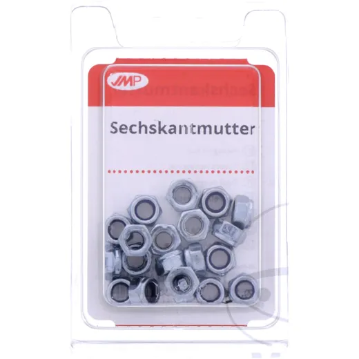 Galvanized M5 Hex Nuts (Self-Locking) - Pack of 20