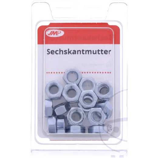 Galvanized Hex Nuts M6 KL8 Pack 20 Pieces