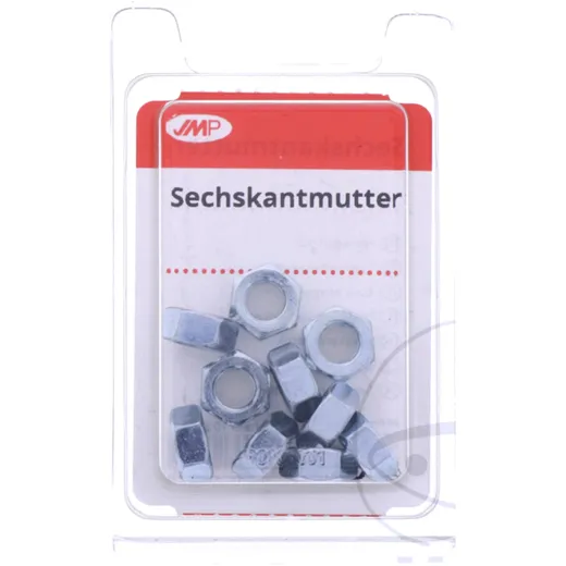 Galvanized Hex Nut M7, high strength, Pack of 10 pcs