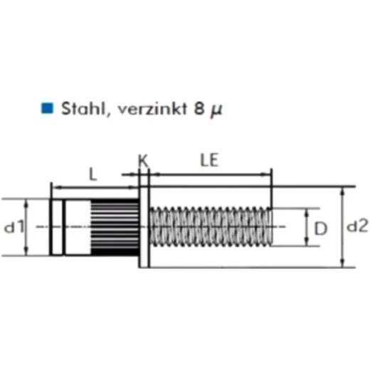 Blind Rivet Bolt M6x13 for Motorcycles_0