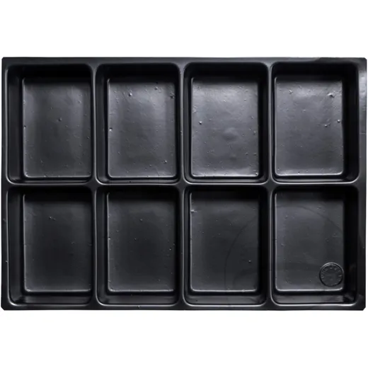 8-Compartment Inlet Insert with Rounded Plastic Inserts