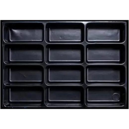 12-COMPARTMENT INSERT with Plastic Trays