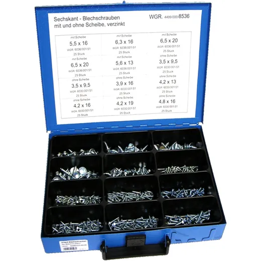 BlechScrew galvanised assortment 7976