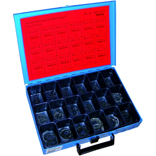 Circlip Assortment 472, 180 Pieces, for Motorcycles