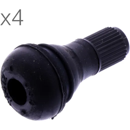 Gummiventil TR412 11,3 mm für Pkw/Motorrad, Packung 4 Stück