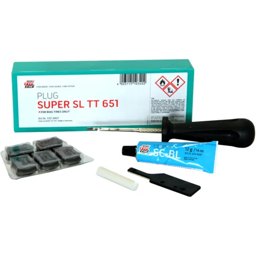 Super SEALASTIC TT 651 Reparatur Set für Diagonalreifen