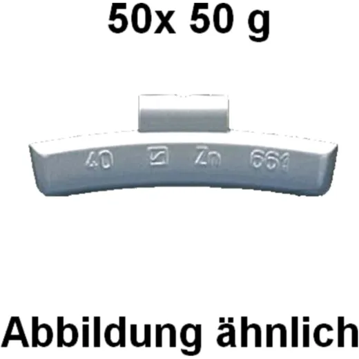 Zink-Schlaggewichte 50GR für Alufelgen japanischer Fahrzeuge