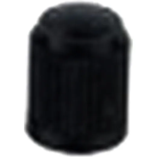 Black Plastic Valve Caps Pack of 100