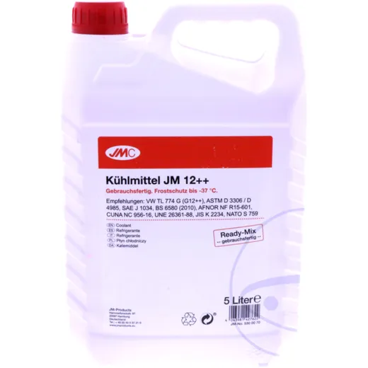COOLANT JM 12++ Ready Mix 5L for Motorcycles