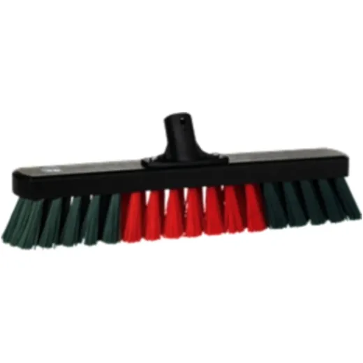 Vikan Hard Workshop Broom with Wooden Handle for Efficient Sweeping
