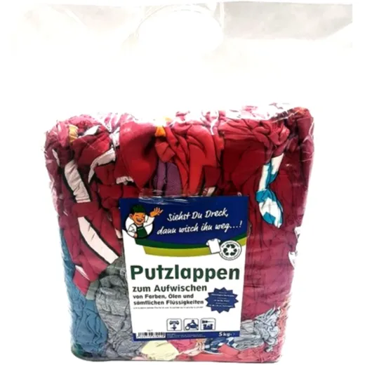Coloured Cotton Cleaning Cloths 2.5kg