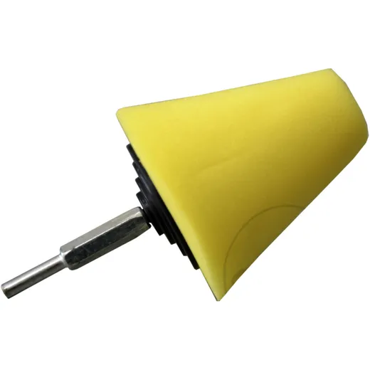 80mm Yellow Polishing Cone Medium Hard for Motorcycle