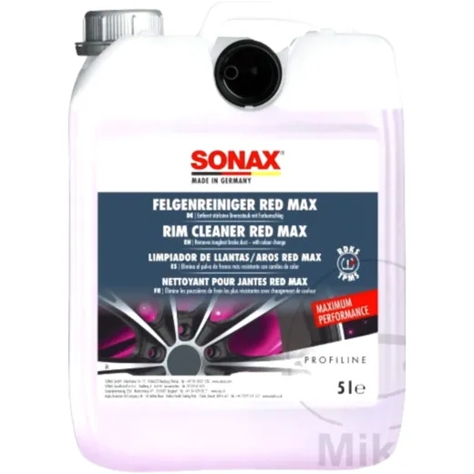 WHEEL CLEANER RED MAX 5L for Motorcycles