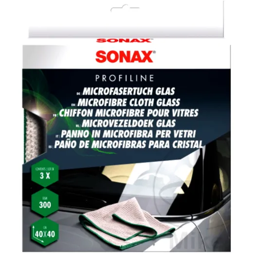 Microfiber Cloths 3 PIECES for Glass Sonax