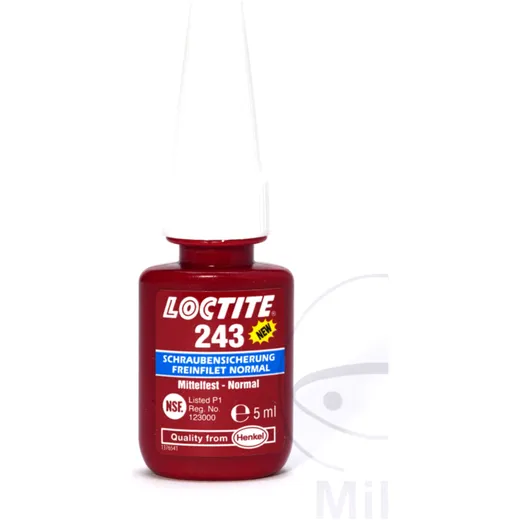 Loctite 243 Medium Strength Threadlock 5 ml for Motorcycles