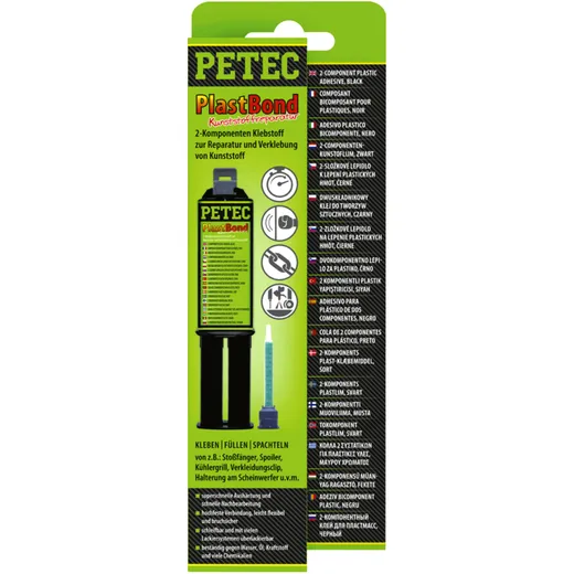 PETEC 2 PACK PLASTIC ADHESIVE for Motorcycles