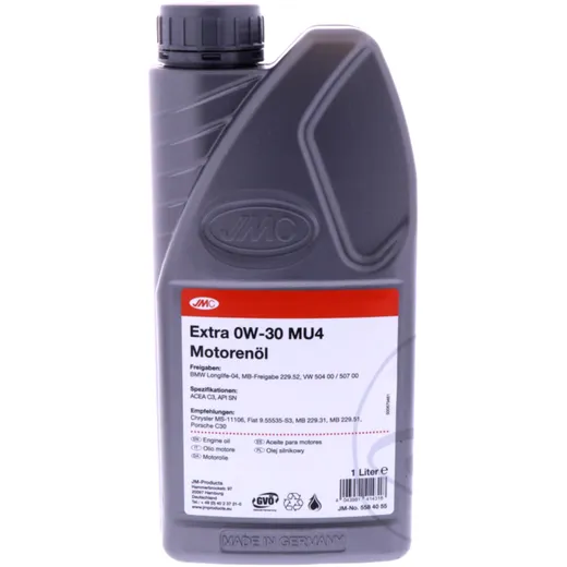 JMC Motoröl 0W30 MU4 für BMW, VW