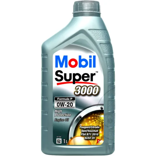 Motoröl 0W20 1L Mobil Super 3000 FORMULA P für Peugeot/Citroën
