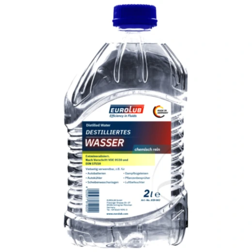 Distilled Water - 2L Bottle for Motorcycles